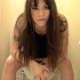 A beautiful brunette girl records herself taking a shit while sitting on a toilet and speaking to the camera. No finished product is shown, but some poop action is slightly visible and quite audible. 720P HD. 218MB, MP4 file. Over 10.5 minutes.